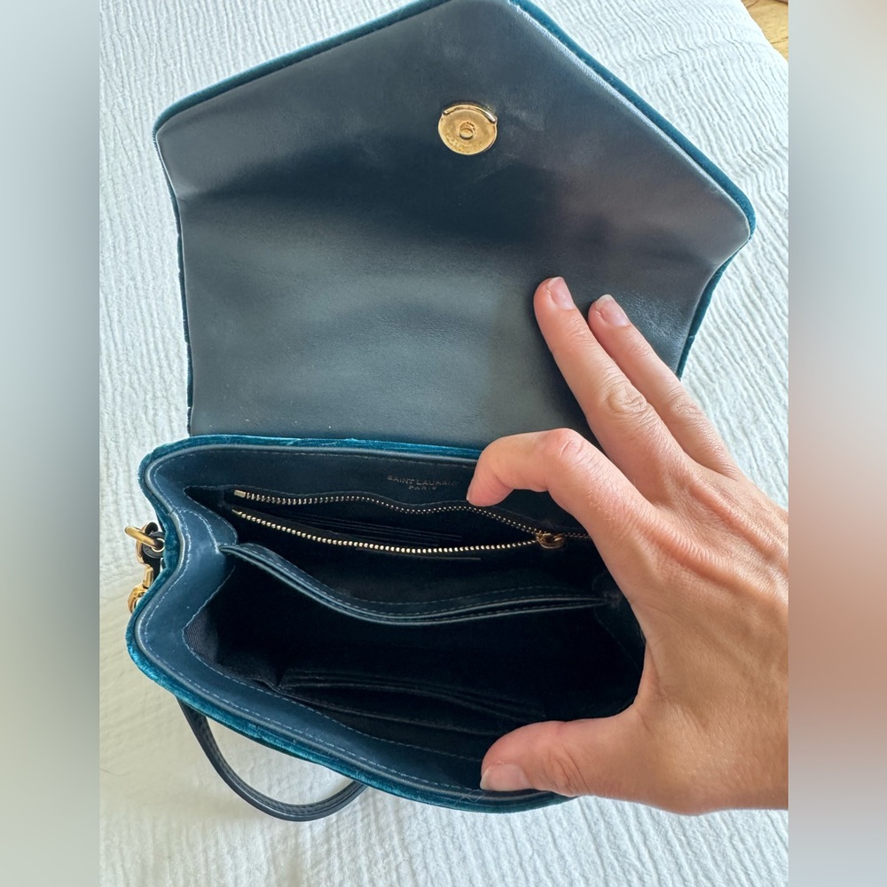 Authentic Saint Laurent YSL Velvet Lou Lou bag - Picture 9 of 11